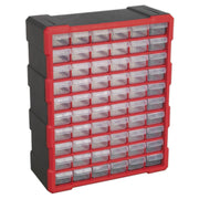 Sealey Cabinet Box 60 Drawer Red/Black APDC60R Sealey - Dynamic Drive