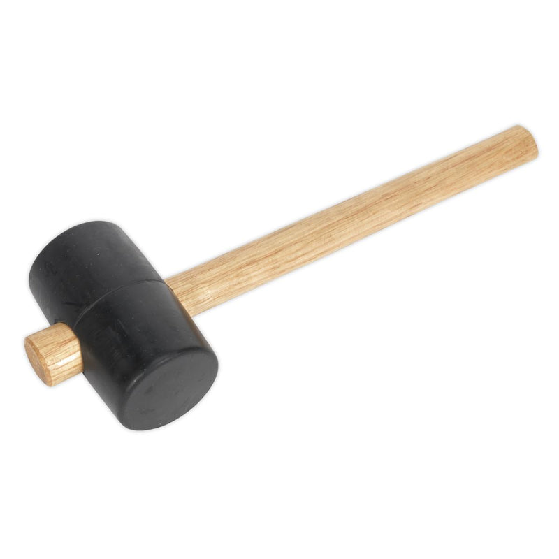 Sealey Rubber Mallet 1lb Black RMB16 Sealey - Dynamic Drive