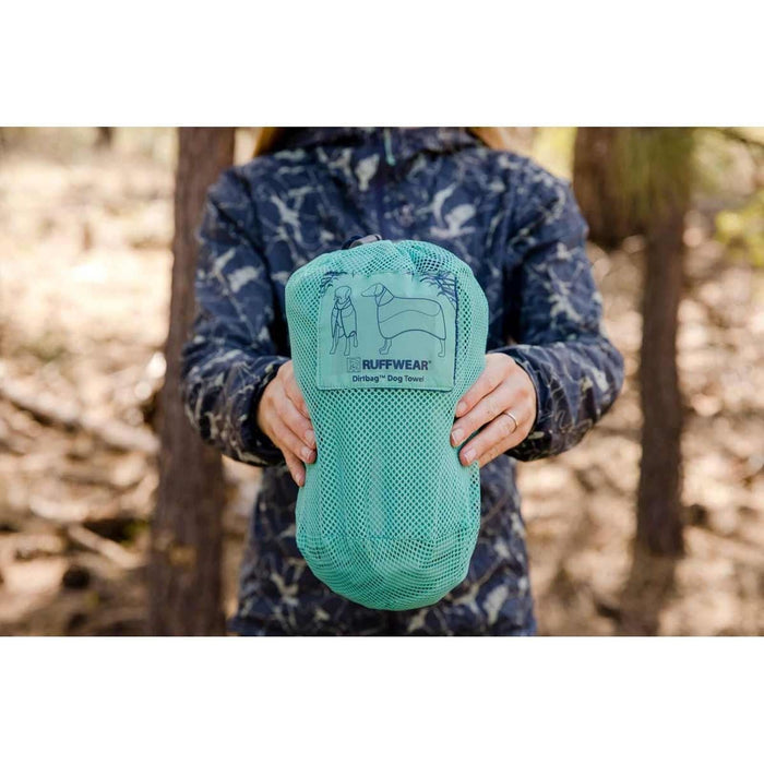 Ruffwear Dirtbag Dog Drying Towel Aurora Teal (Medium) Ruffwear - Dynamic Drive