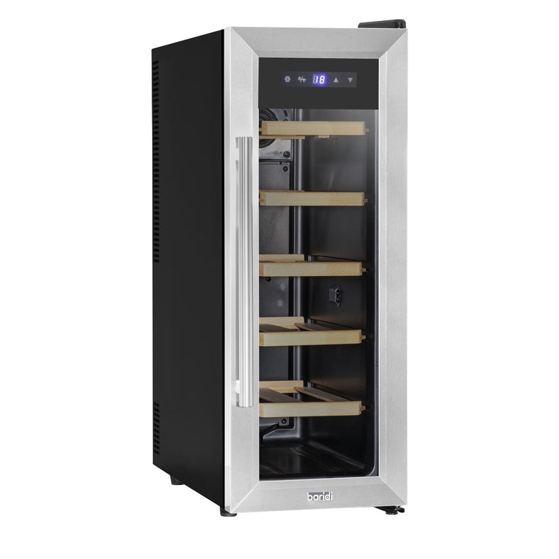 Baridi 12 Bottle Wine Fridge & Cooler - Stainless Steel DH74 Baridi - Dynamic Drive