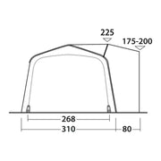 Outwell Jonesville 440SA Flex Drive-Away Awning Campervan 175 - 200 cm Outwell - Dynamic Drive
