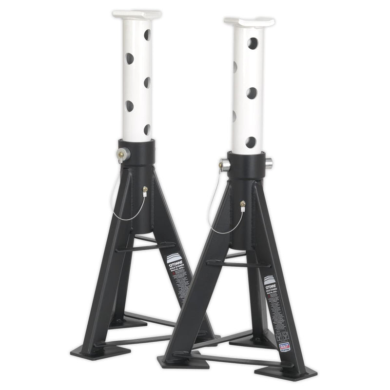 Sealey Axle Stands (Pair) 12tonne Capacity per Stand AS12 Sealey  - Dynamic Drive
