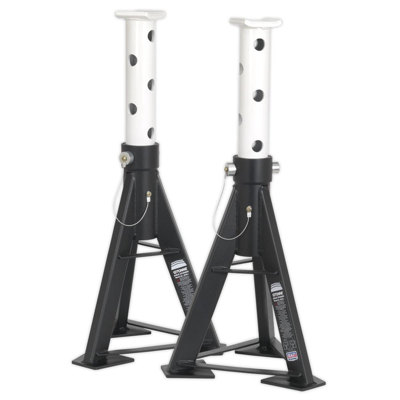 Sealey AXLe Stands (Pair) 12 Tonne Capacity per Stand AS12 Sealey - Dynamic Drive