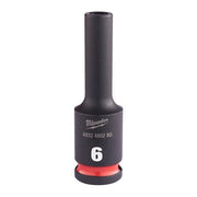 Milwaukee 6Mm 3/8 Impact Socket Deep-1Pc New 4932480280 Milwaukee - Dynamic Drive