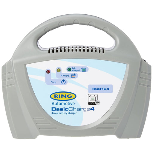 Ring Automotive RCB104 Ring , 4A Battery Charger, 12V Lead Acid, Vehicles up to Ring Automotive - Dynamic Drive
