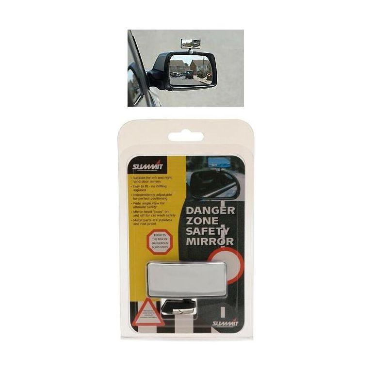 Summit Dangerzone Safety Mirror - Towing / Reversing for Cars & Vans - Clip On Summit  - Dynamic Drive