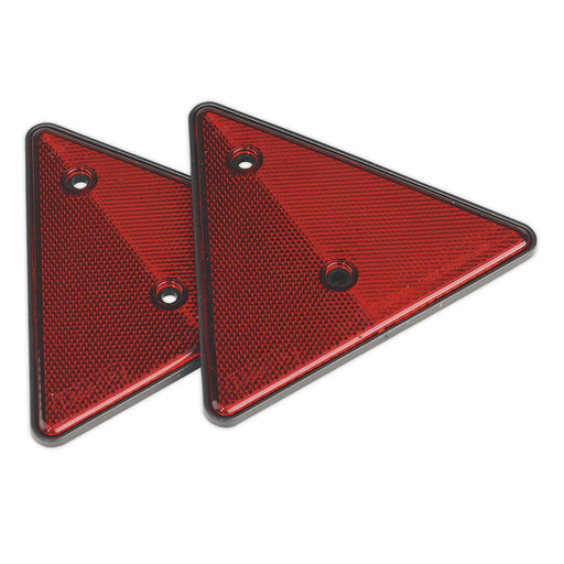 Sealey Rear Reflective Red Triangle Pack of 2 TB17 Sealey - Dynamic Drive