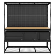 Sealey Heavy-Duty Modular Workbench & Racking Kit with 3 Storage Units Sealey - Dynamic Drive