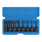 Laser Long Impact Tamperproof Spline Socket Bit Set 1/2"D 8pc 6749 Laser - Dynamic Drive