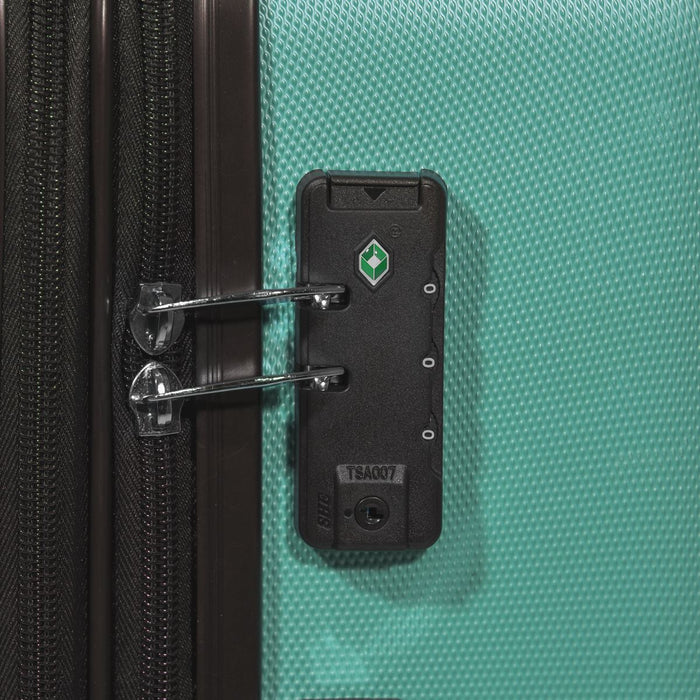 Dellonda 3-Piece Lightweight ABS Luggage Set with TSA Lock  Teal Dellonda  - Dynamic Drive