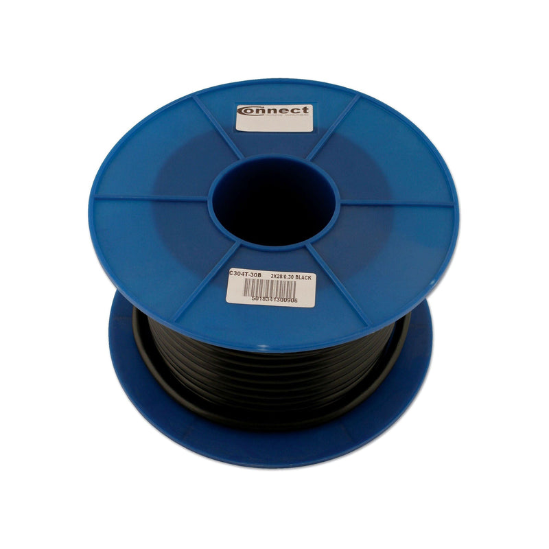 Tool Connection Black 4 Core Auto Cable 5.75A 30m 30090 Tool Connection - Dynamic Drive
