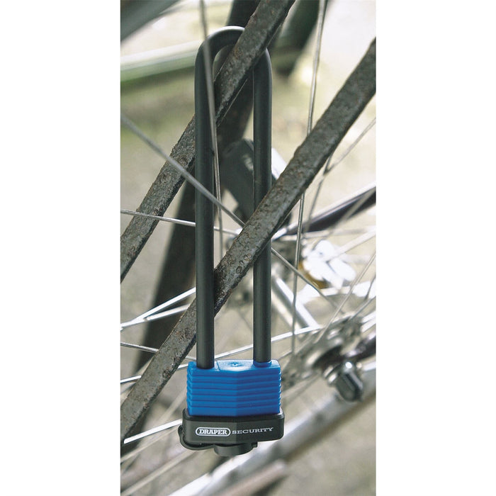 Draper U Bar Extra Long Shackle Lock with 2 Keys 62952 Draper - Dynamic Drive