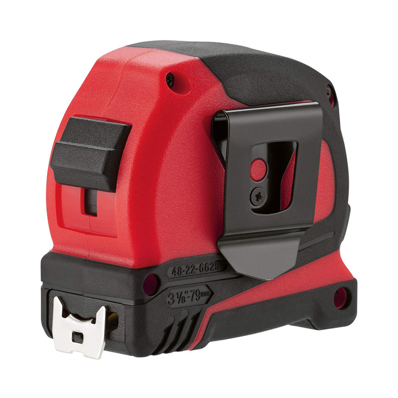 Milwaukee 4932459596 8m/26ft Pro Compact Tape Measure, Red Milwaukee - Dynamic Drive