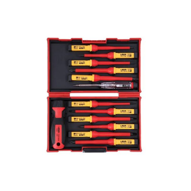 Laser Insulated Screwdriver Set 13pc 7939 Laser - Dynamic Drive