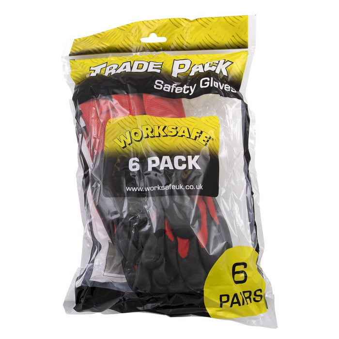Sealey Flexi Grip Nitrile Palm Gloves (X-Large) Pack of 6 Pairs TSP125XL/6 Sealey - Dynamic Drive