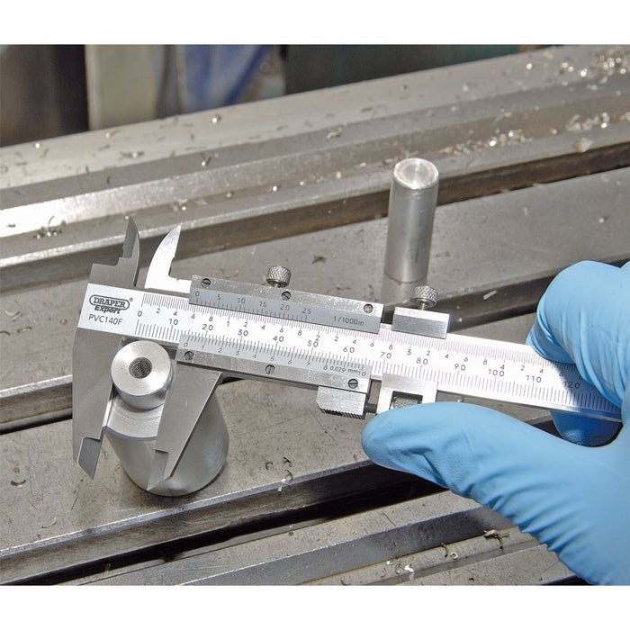 Draper Vernier Caliper with Fine Adjustment, 0 - 140mm 50605 Draper - Dynamic Drive