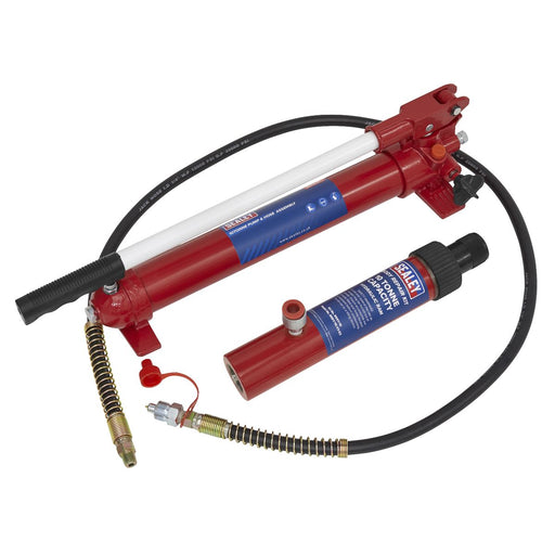 Sealey Push Ram with Pump & Hose Assembly 10tonne RE97.10-COMBO Sealey - Dynamic Drive