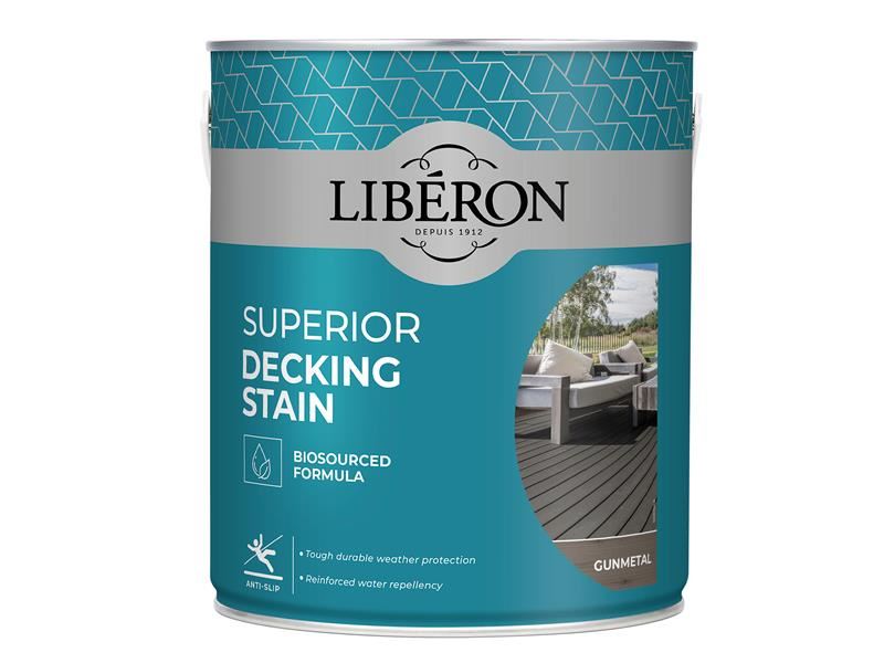 Liberon Superior Decking Stain Gun Metal 2.5 litre Liberon - Dynamic Drive