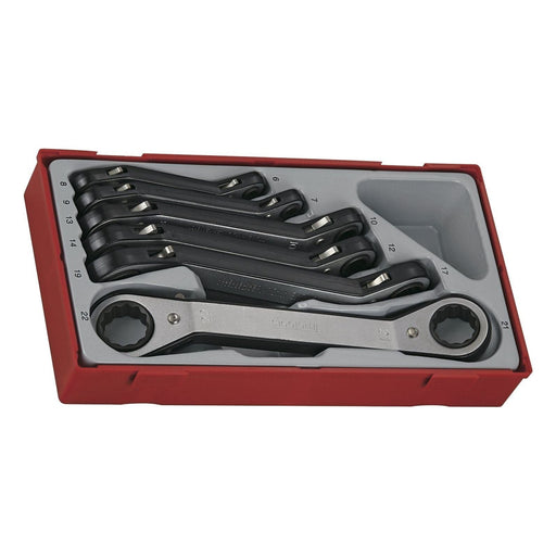 Teng Tools Ratcheting Ring Spanner Set TT1 6 Pieces Teng Tools - Dynamic Drive