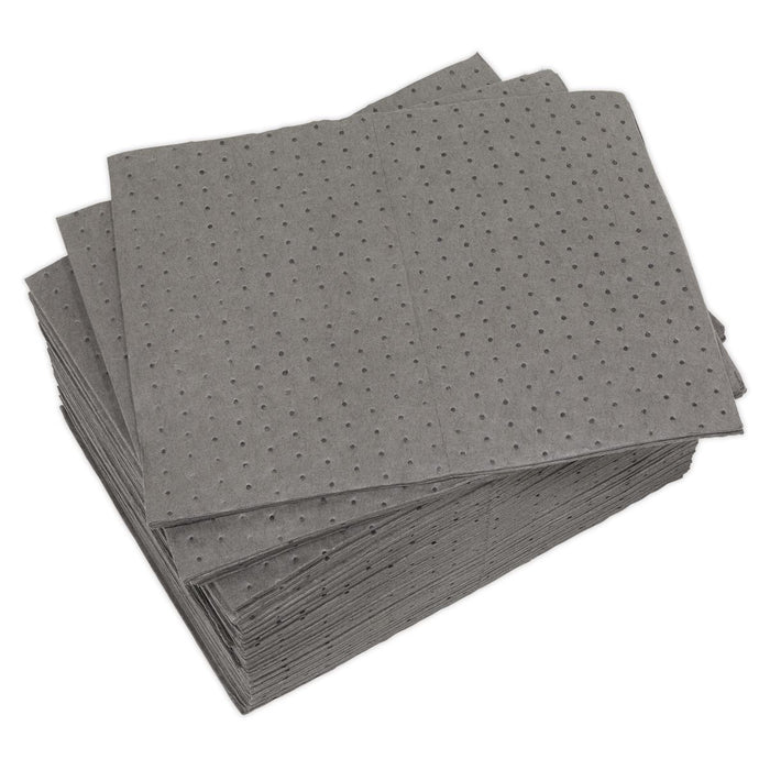 Sealey Spill Absorbent Pad Pack of 100 SAP01 Sealey - Dynamic Drive
