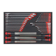 Teng Tools Spanner & File Set FOAM4X4 32 Pieces Teng Tools - Dynamic Drive