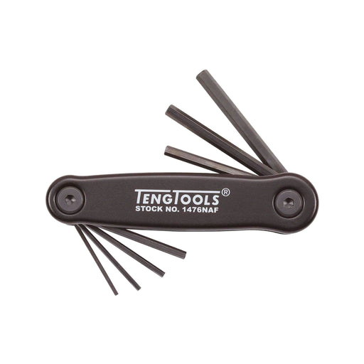 Teng Tools Folding Hex Key Set AF ALU 7 Pieces Teng Tools - Dynamic Drive