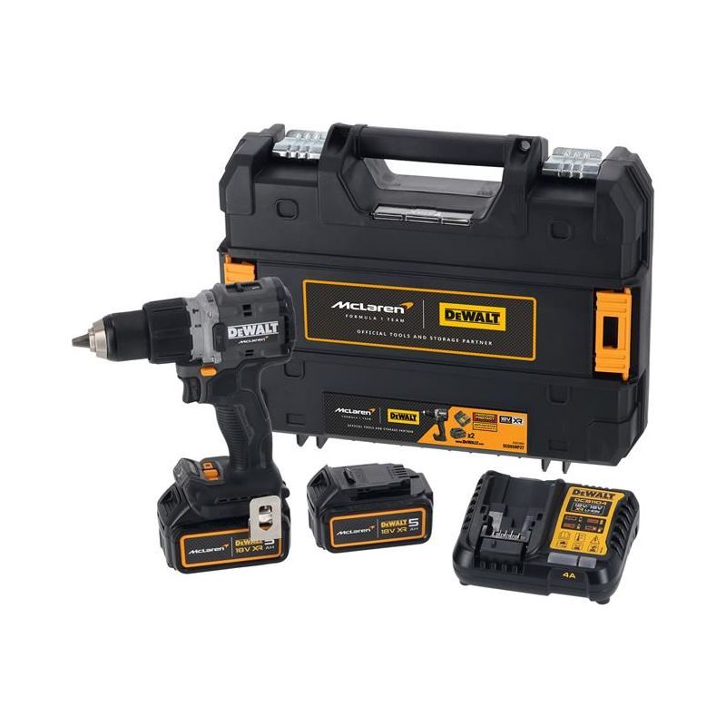 Dewalt Power Tools DCD85MP2T McLaren F1 XR Brushless Combi 18V 2 x 5.0Ah Li-ion DeWALT Power Tools - Dynamic Drive