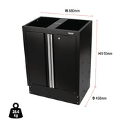 Draper BUNKER Modular Floor Cabinet, 2 Door, 680mm 30350 Draper - Dynamic Drive