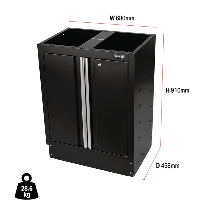 Draper BUNKER Modular Floor Cabinet, 2 Door, 680mm 30350 Draper - Dynamic Drive