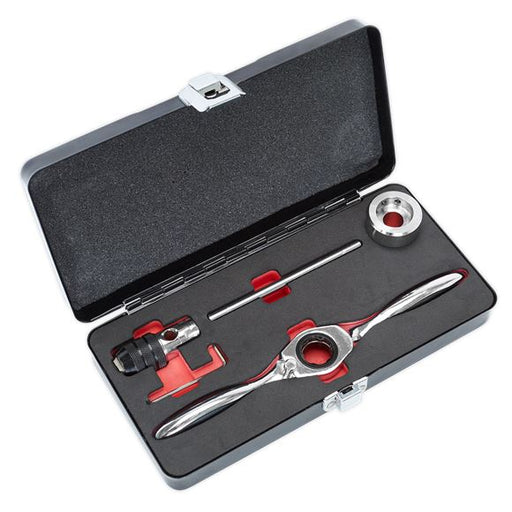 Sealey Tap & Die Holder Set Bi-Directional Ratchet Thread Repair M3-M12 5pc Sealey  - Dynamic Drive