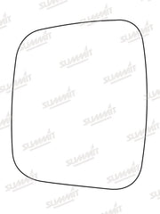 Summit Stick-On Commercial Mirror Glass fits Citroen Nemo, Fiat Fiorino LHS Summit - Dynamic Drive