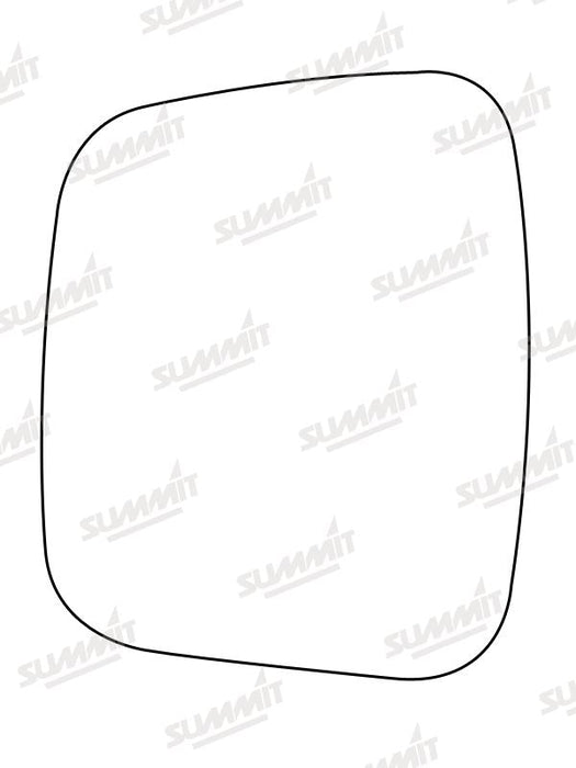 Summit Stick-On Commercial Mirror Glass fits Citroen Nemo, Fiat Fiorino LHS Summit - Dynamic Drive