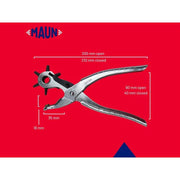 Maun Revolving Leather Hole Punch Pliers Maun - Dynamic Drive