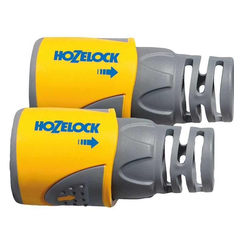 Hozelock 2050 Hose End Connector Plus for 12.5-15mm (1/2-5/8in) Hose (Twin Pack) Hozelock - Dynamic Drive