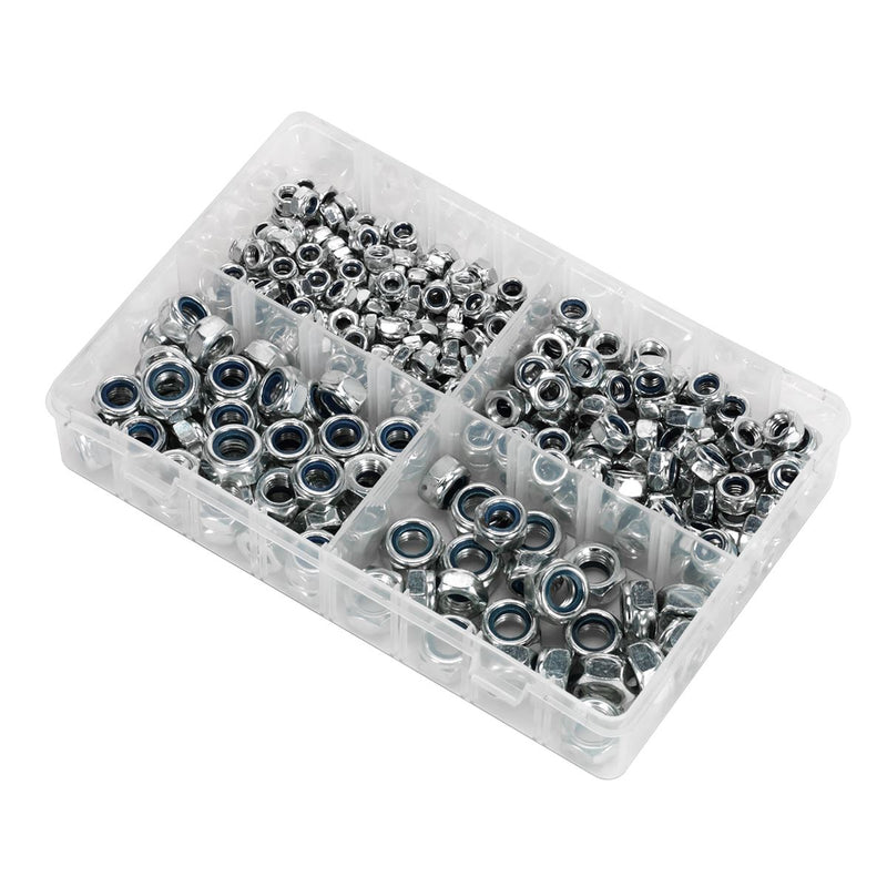Sealey Nylon Locknut Assortment M6-M12 300pc AB032LN Sealey - Dynamic Drive