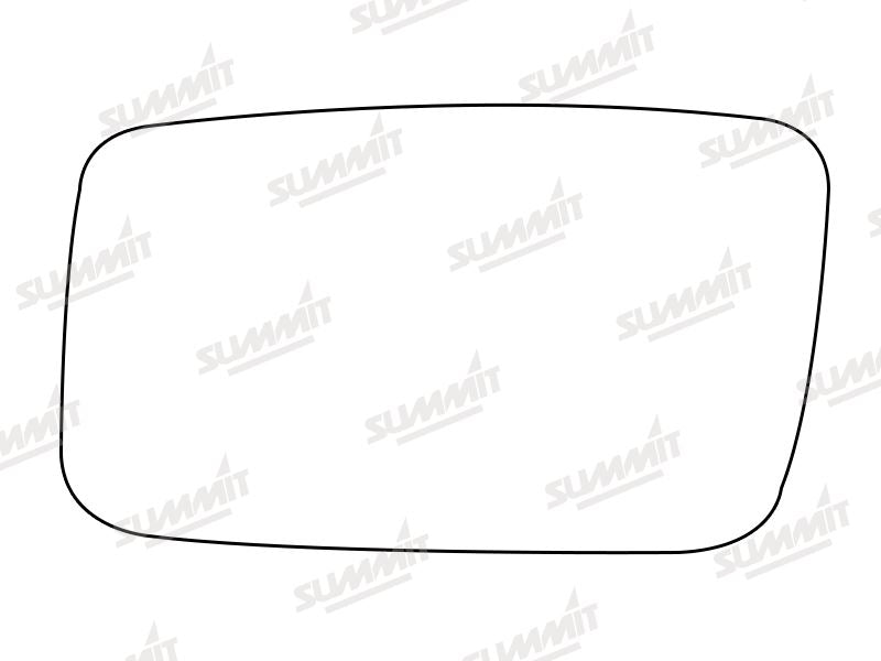 Summit Stick-On Anti Dazzle Mirror Glass fits Ford Sierra LHS Summit - Dynamic Drive