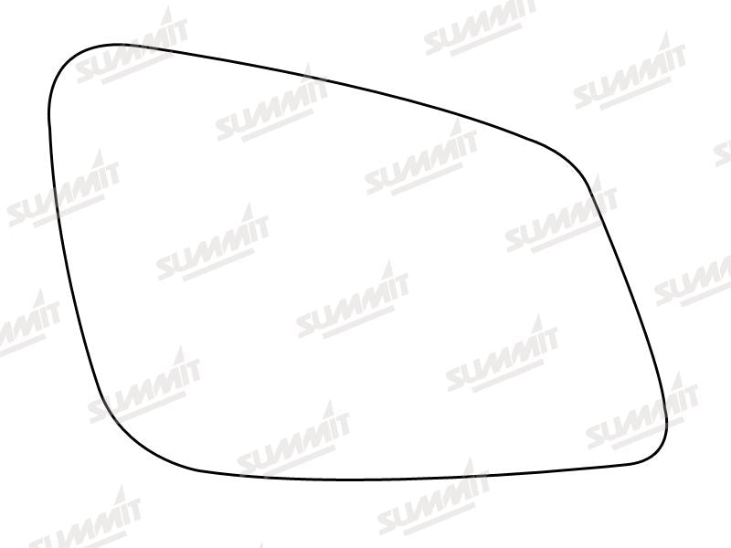 Summit Stick-On Standard Mirror Glass fits BMW 5 Series 10 on RHS Summit - Dynamic Drive