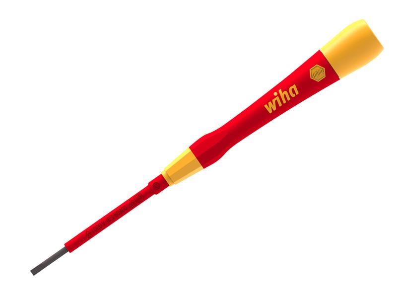 Wiha PicoFinish® Slotted Fine electric Screwdriver 2.0 x 50mm Wiha - Dynamic Drive