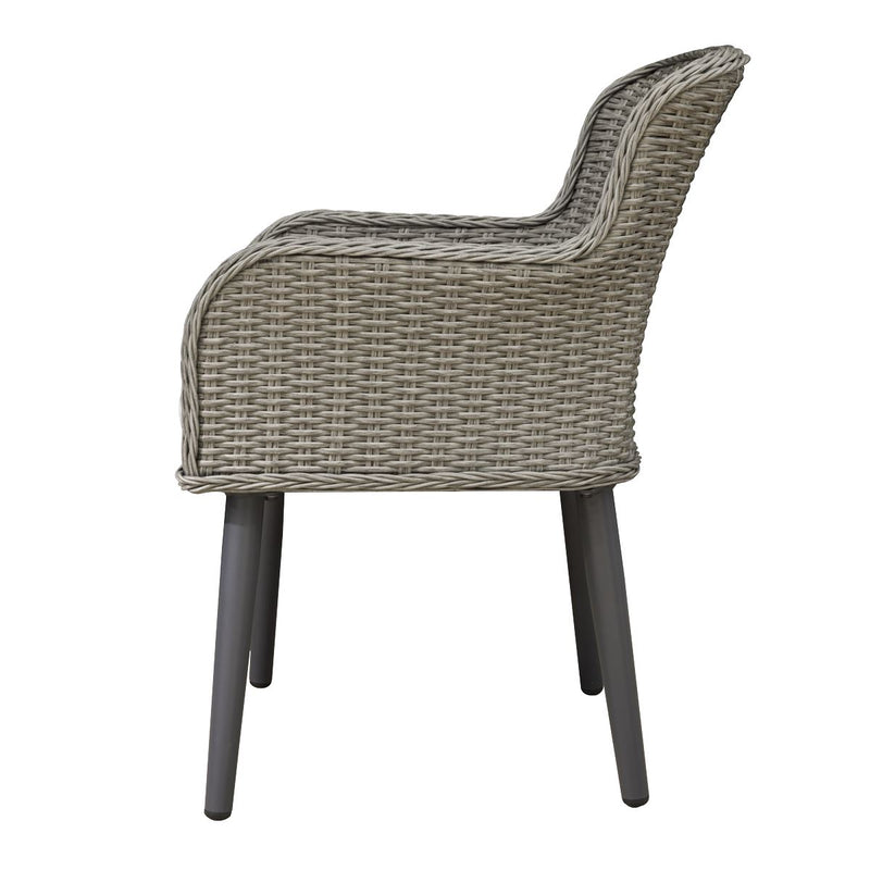 Dellonda Buxton Rattan Wicker Outdoor Chairs Set 2pc DG76 Dellonda - Dynamic Drive