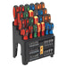 Sealey S01152 Siegen Tools Screwdriver Bit Nut Driver Set 61pce Storage Rack Sealey  - Dynamic Drive