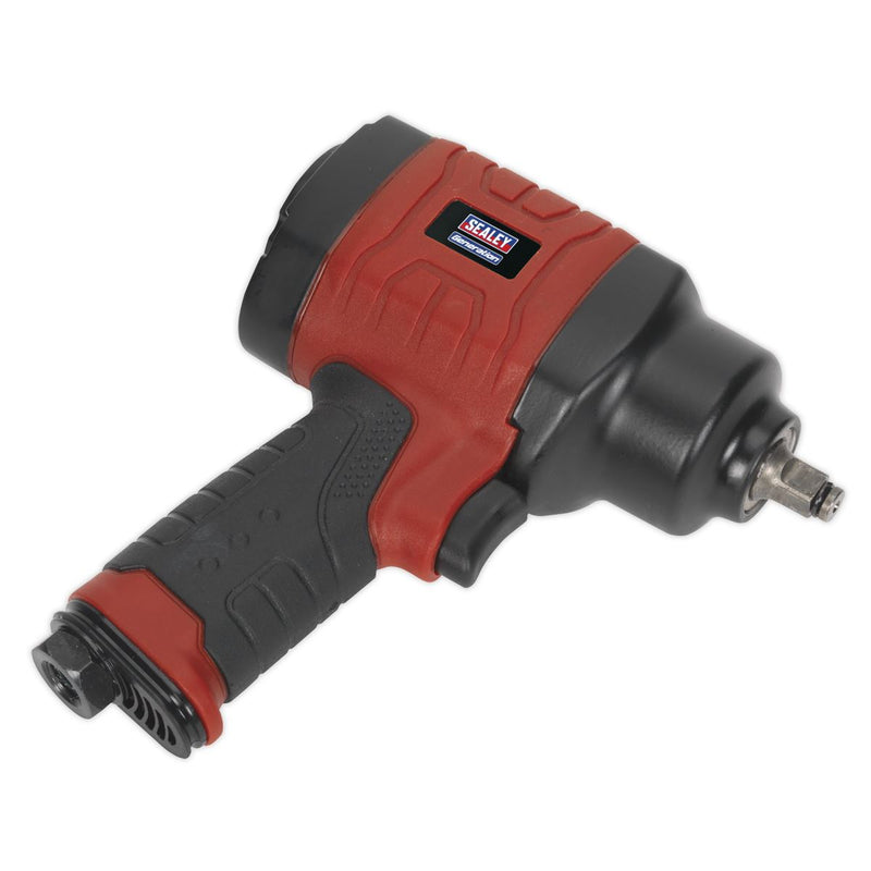 Sealey Composite Air Impact Wrench 3/8"Sq Drive Twin Hammer GSA6000 Sealey - Dynamic Drive