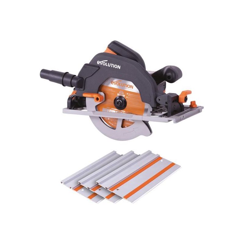 Evolution R185CCSX Circular Track Saw Kit 185mm 1600W 240V Evolution - Dynamic Drive