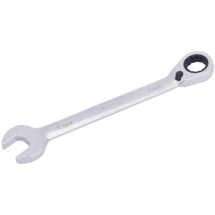 Draper HI-TORQ Metric Reversible Ratcheting Combination Spanner, 19mm Draper - Dynamic Drive