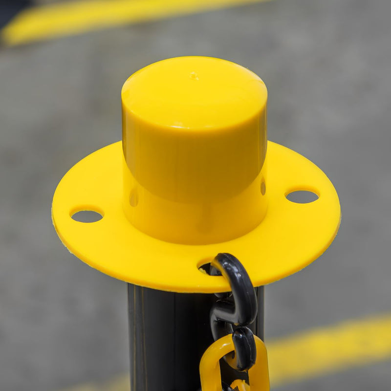 Sealey Post with Base - Black/Yellow BYPB01 Sealey - Dynamic Drive