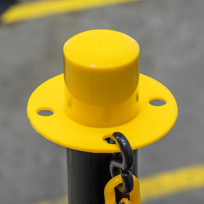 Sealey Post with Base - Black/Yellow BYPB01 Sealey - Dynamic Drive