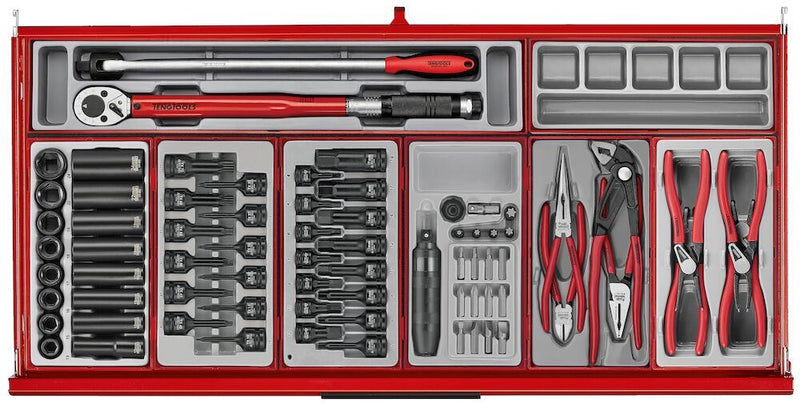 Teng Tools 37" PRO35™ roller cabinet tool kit 595 pieces red Town Tools - Dynamic Drive