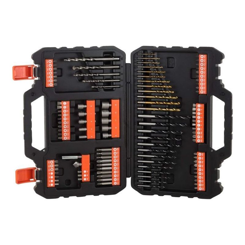 Black + Decker A7200 Mixed Drilling and Screwdriving Set 109 Piece BLACK + DECKER - Dynamic Drive