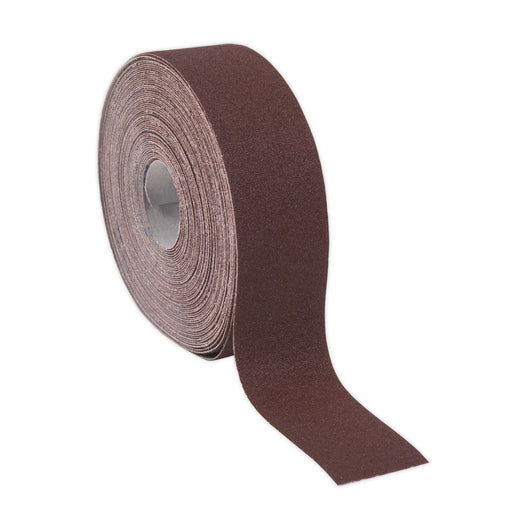 Sealey Emery Roll Brown 50mm x 50m 80Grit ERB505080 Sealey - Dynamic Drive