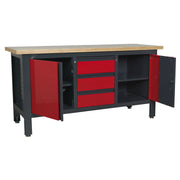 Sealey Workstation with 3 Drawers & 2 Cupboards AP1905C Sealey - Dynamic Drive