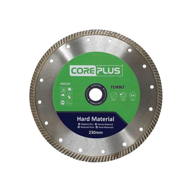 Coreplus HM230 Hard Material Turbo Diamond Blade 230mm CorePlus - Dynamic Drive